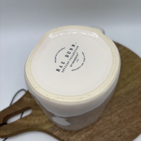 RAE DUNN " FUR MAMA " Mug Coffee Tea Cup Dog/Cat 5" Gift Party NWOT Magenta - Picture 7 of 7